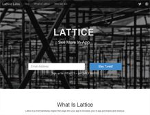 Tablet Screenshot of latticelabs.com